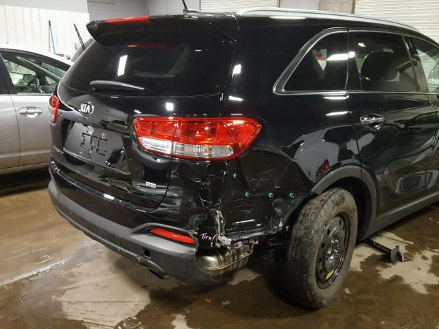 5XYPG4A39GG148873 - 2016 KIA SORENTO LX BLACK photo 9