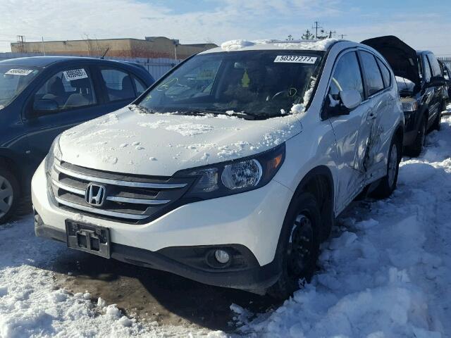 2HKRM4H76DH113822 - 2013 HONDA CR-V EXL WHITE photo 2