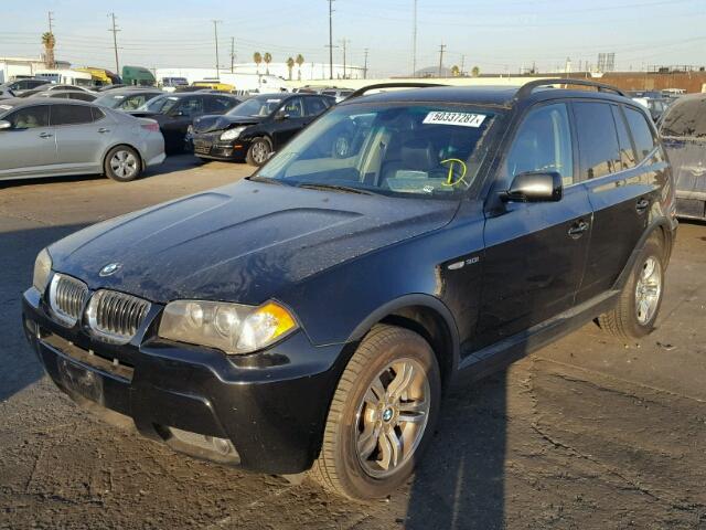 WBXPA93436WD32850 - 2006 BMW X3 3.0I BLACK photo 2