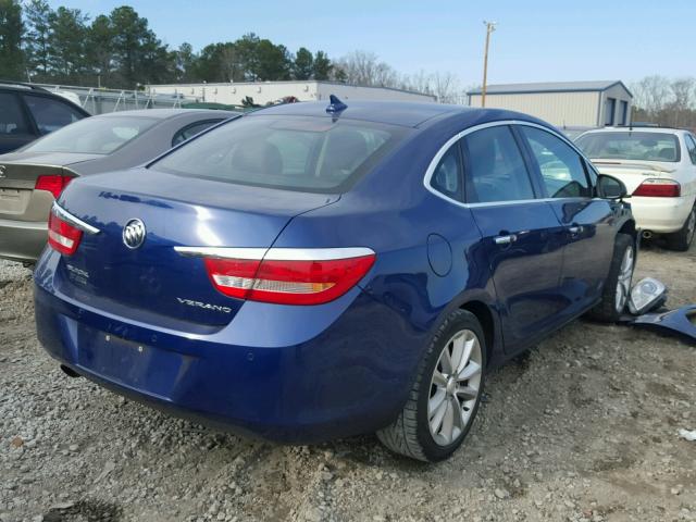 1G4PS5SK5D4148630 - 2013 BUICK VERANO BLUE photo 4