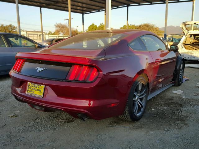 1FA6P8TH6H5272465 - 2017 FORD MUSTANG BURGUNDY photo 4