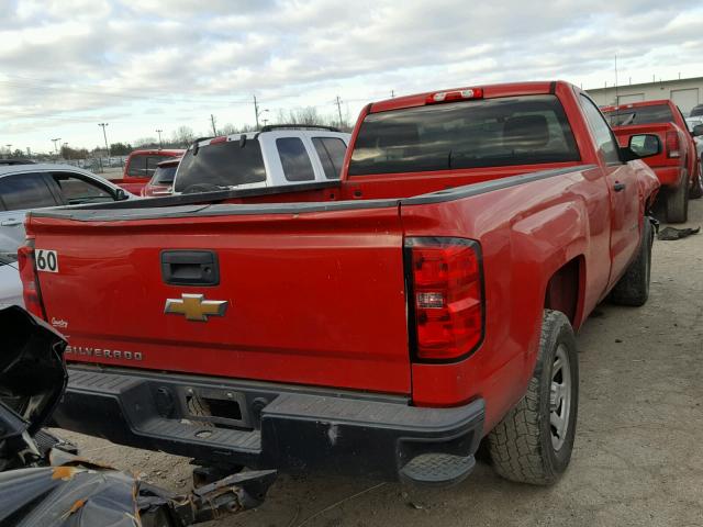 1GCNCPEH3EZ218781 - 2014 CHEVROLET SILVERADO RED photo 4