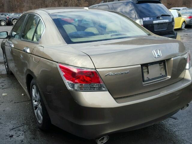 1HGCP36849A029601 - 2009 HONDA ACCORD EXL GOLD photo 3