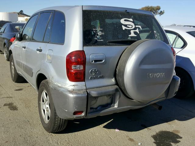 JTEGD20V050047123 - 2005 TOYOTA RAV4 SILVER photo 3