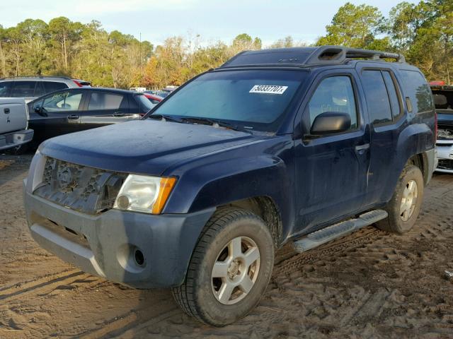 5N1AN08U47C508991 - 2007 NISSAN XTERRA OFF BLUE photo 2