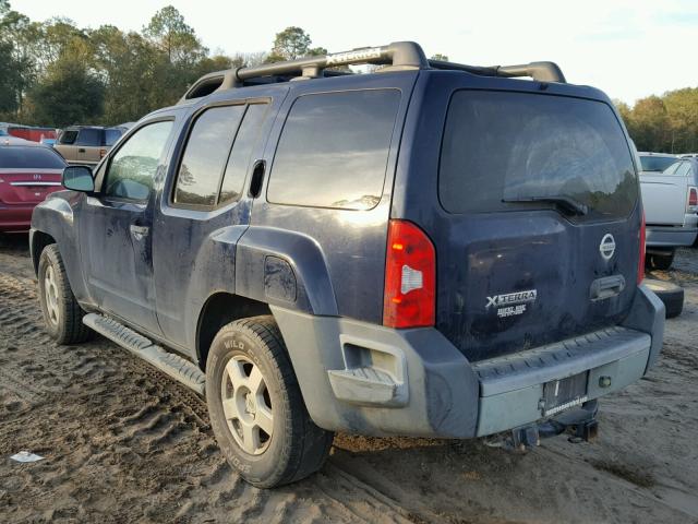 5N1AN08U47C508991 - 2007 NISSAN XTERRA OFF BLUE photo 3