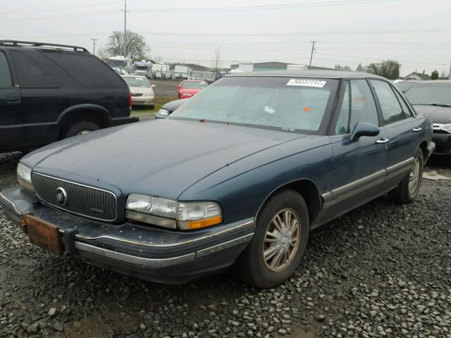 1G4HR53LXPH424353 - 1993 BUICK LESABRE LI GREEN photo 2