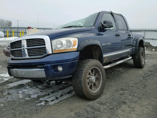 3D7KS29C46G229626 - 2006 DODGE RAM 2500 BLUE photo 2