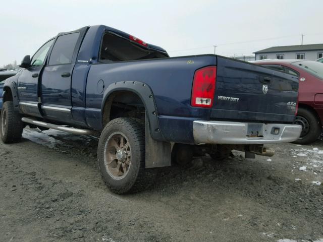 3D7KS29C46G229626 - 2006 DODGE RAM 2500 BLUE photo 3