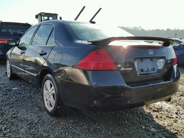 1HGCM56746A013180 - 2006 HONDA ACCORD EX BLACK photo 3