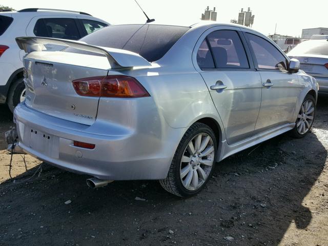 JA3AU86W49U042419 - 2009 MITSUBISHI LANCER GTS SILVER photo 4