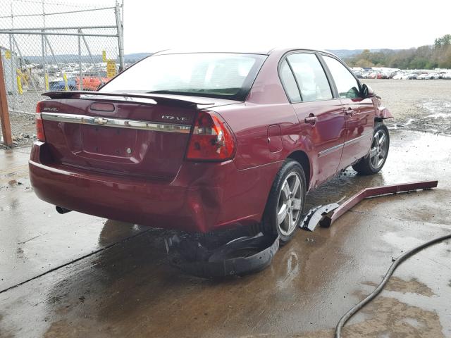 1G1ZU57N07F119435 - 2007 CHEVROLET MALIBU LTZ 勃艮第红 照片 4