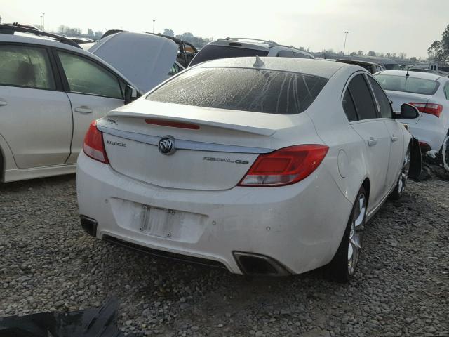 2G4GV5GV4C9215708 - 2012 BUICK REGAL GS WHITE photo 4