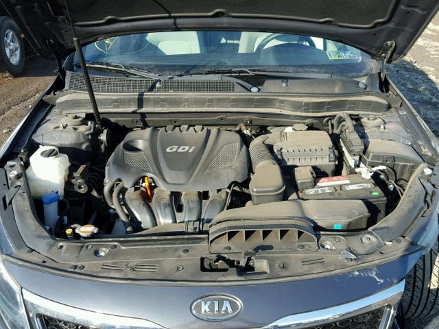 KNAGM4A71B5058031 - 2011 KIA OPTIMA LX GRAY photo 7