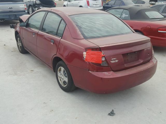 1G8AG52F04Z115028 - 2004 SATURN ION LEVEL 勃艮第红 照片 3