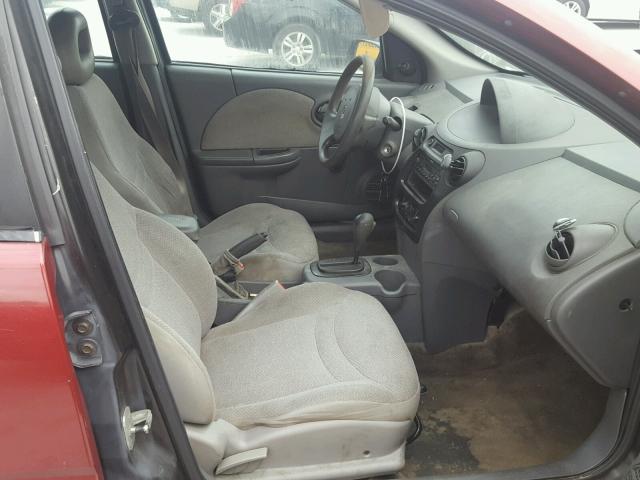 1G8AG52F04Z115028 - 2004 SATURN ION LEVEL BURGUNDY photo 5