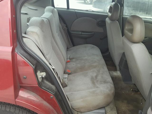 1G8AG52F04Z115028 - 2004 SATURN ION LEVEL 勃艮第红 照片 6