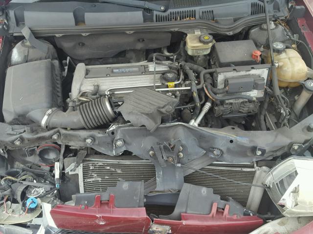 1G8AG52F04Z115028 - 2004 SATURN ION LEVEL BURGUNDY photo 7