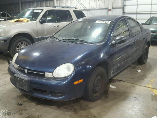 1P3ES46CXYD841725 - 2000 PLYMOUTH NEON BASE 蓝色 照片 2