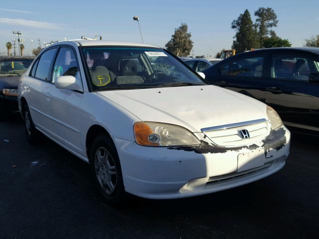 2HGES16541H552933 - 2001 HONDA CIVIC LX WHITE photo 1