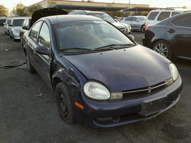 1P3ES46C7YD637061 - 2000 PLYMOUTH NEON BASE 蓝色 照片 1