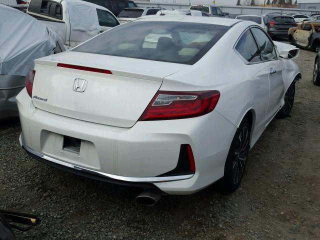 1HGCT1B80HA005350 - 2017 HONDA ACCORD EXL WHITE photo 4