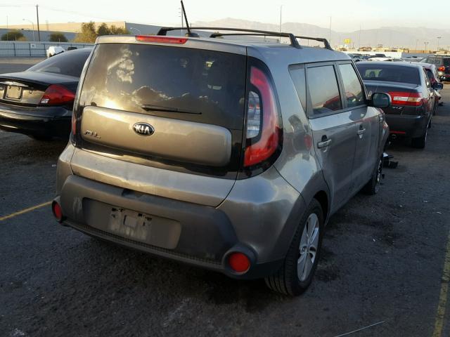 KNDJN2A2XE7059427 - 2014 KIA SOUL CHARCOAL photo 4