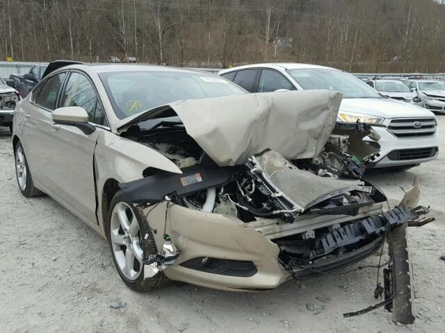3FA6P0G71GR121872 - 2016 FORD FUSION S GOLD photo 1