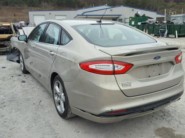 3FA6P0G71GR121872 - 2016 FORD FUSION S GOLD photo 3