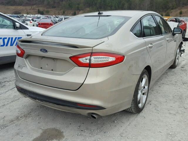 3FA6P0G71GR121872 - 2016 FORD FUSION S GOLD photo 4