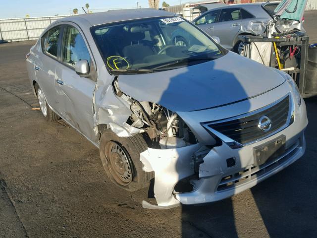 3N1CN7AP7CL826504 - 2012 NISSAN VERSA S SILVER photo 1