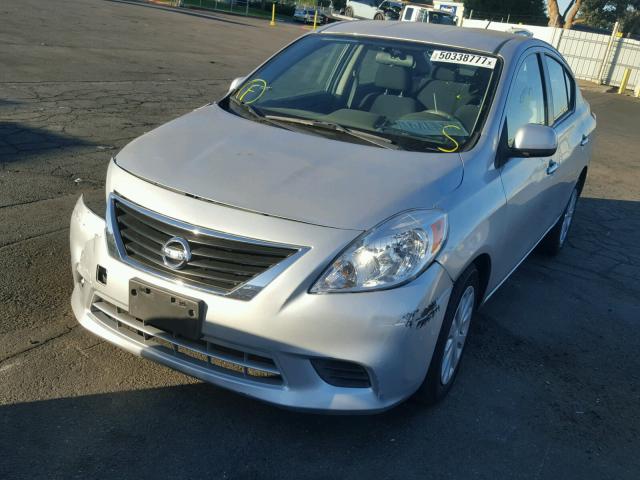 3N1CN7AP7CL826504 - 2012 NISSAN VERSA S SILVER photo 2