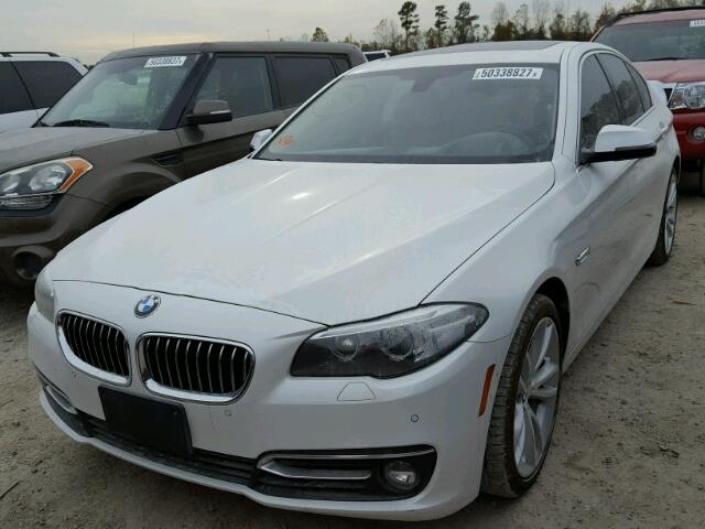 WBA5B1C53EDZ37077 - 2014 BMW 535 I WHITE photo 2