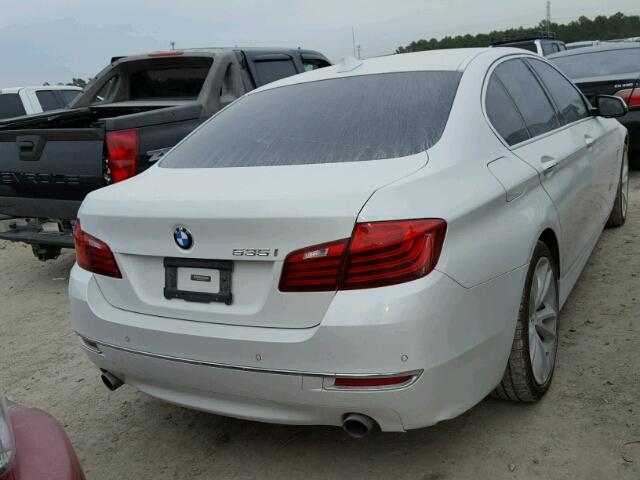 WBA5B1C53EDZ37077 - 2014 BMW 535 I WHITE photo 4