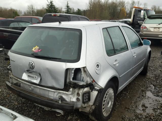 9BWGK61J924011521 - 2002 VOLKSWAGEN GOLF GLS SILVER photo 4