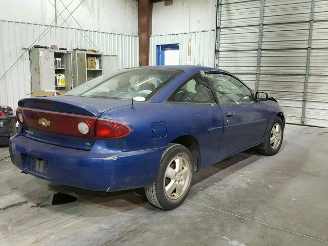 1G1JF12F357188336 - 2005 CHEVROLET CAVALIER L BLUE photo 4