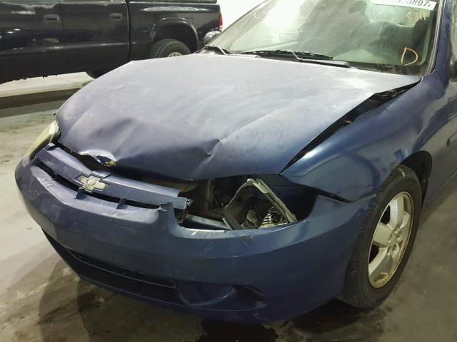 1G1JF12F357188336 - 2005 CHEVROLET CAVALIER L BLUE photo 9