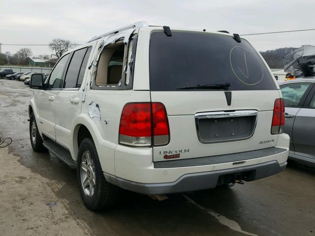 5LMEU88H84ZJ17645 - 2004 LINCOLN AVIATOR 白色 照片 3