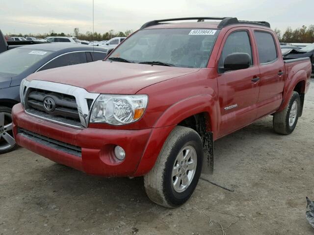 3TMJU62N49M081941 - 2009 TOYOTA TACOMA DOU RED photo 2