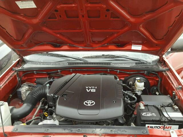 3TMJU62N49M081941 - 2009 TOYOTA TACOMA DOU RED photo 7