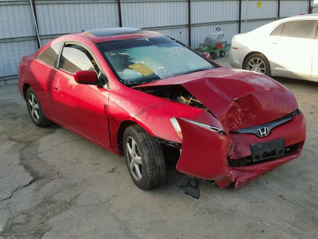 1HGCM72643A021199 - 2003 HONDA ACCORD EX RED photo 1