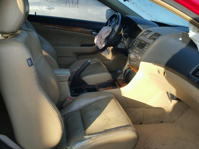 1HGCM72643A021199 - 2003 HONDA ACCORD EX RED photo 5