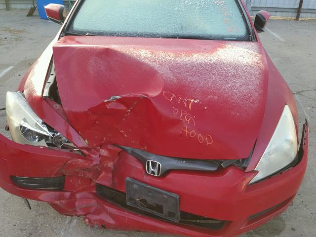 1HGCM72643A021199 - 2003 HONDA ACCORD EX RED photo 7