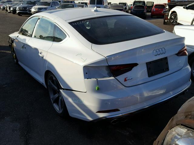 WAUB4CF51JA028965 - 2018 AUDI S5 PREMIUM WHITE photo 3