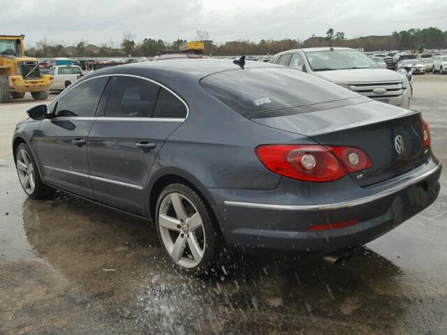 WVWHN7AN5CE515932 - 2012 VOLKSWAGEN CC LUXURY CHARCOAL photo 3