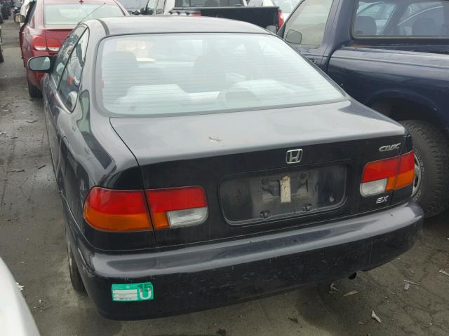 1HGEJ8248TL021099 - 1996 HONDA CIVIC EX BLACK photo 3