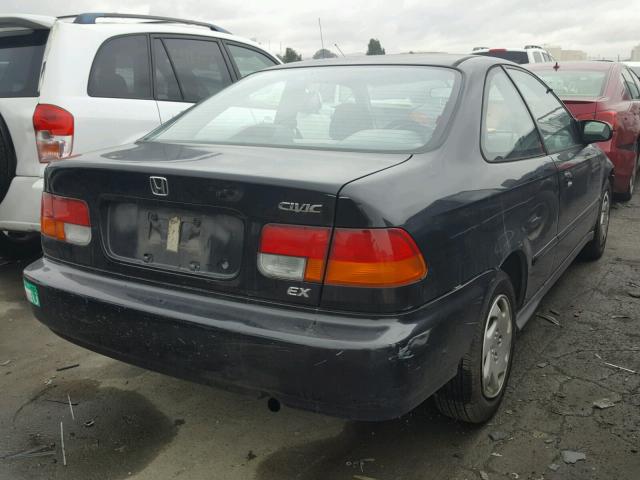 1HGEJ8248TL021099 - 1996 HONDA CIVIC EX BLACK photo 4