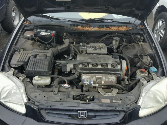 1HGEJ8248TL021099 - 1996 HONDA CIVIC EX BLACK photo 7