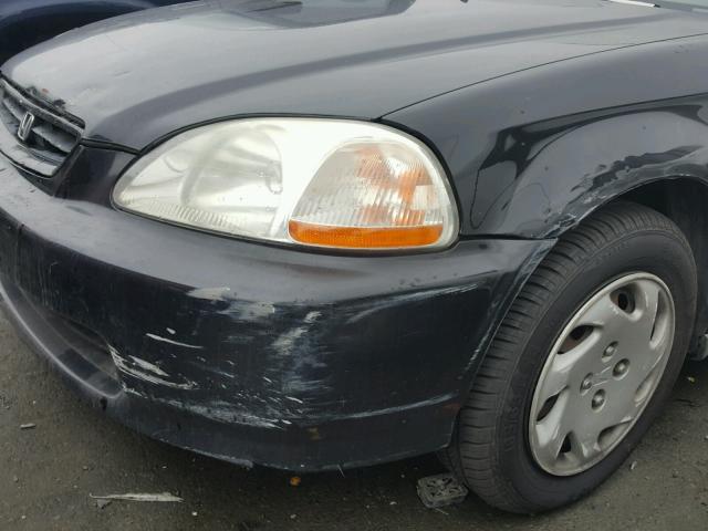 1HGEJ8248TL021099 - 1996 HONDA CIVIC EX შავი ფოტო 9