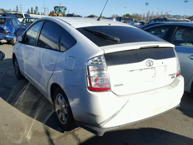 JTDKB20U863193037 - 2006 TOYOTA PRIUS WHITE photo 3